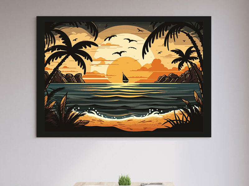 Wandbild – Hawaii Sunrise