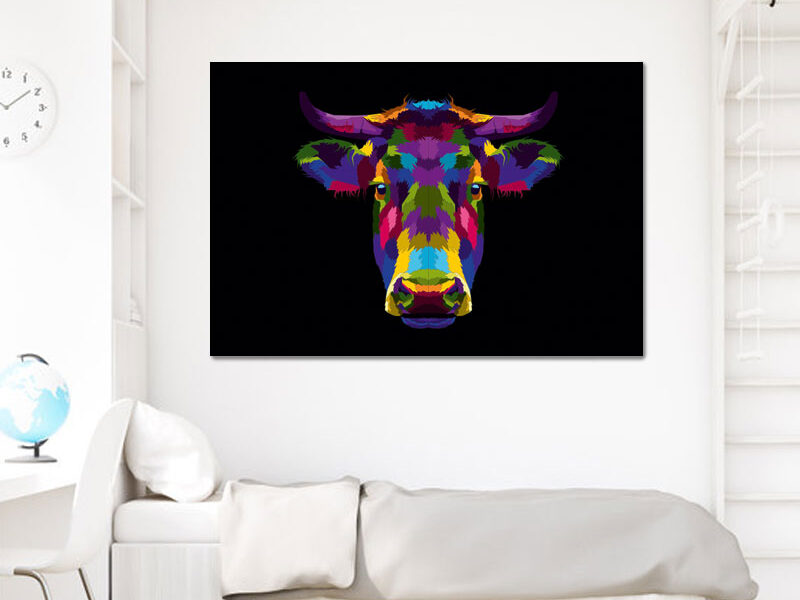 Wandbild – Malen nach Kuh