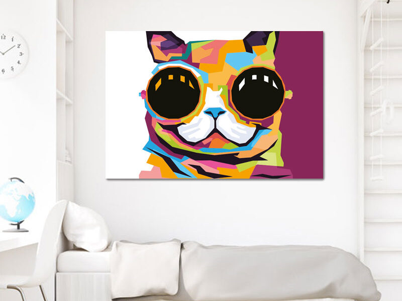 Wandbild – Sun Cat Art