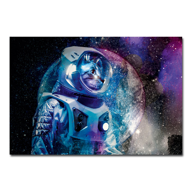 Wandbild Space Spacecat Explorer 00002-a