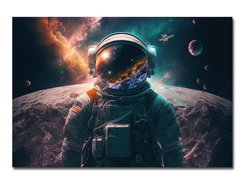 Wandbild – Astronaut Lost in Space