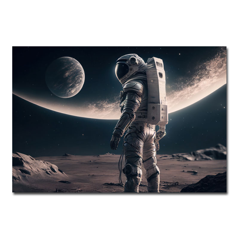 Wandbild Space Astronaut gefangen auf Planeten 00007-a