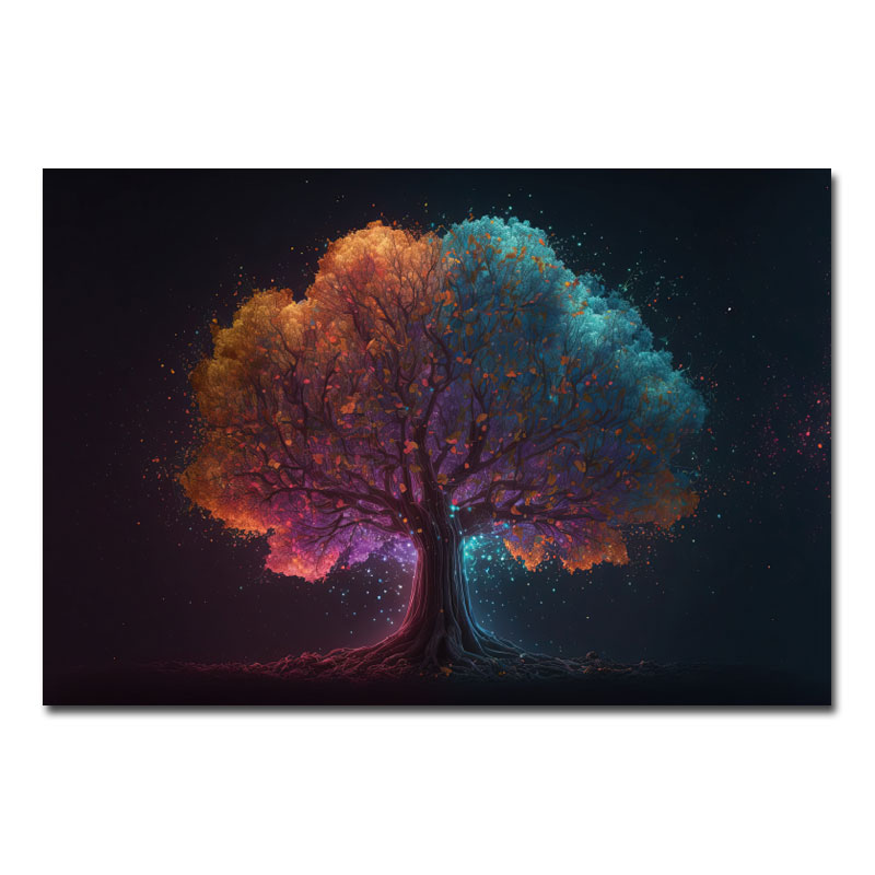 Wandbild Space Weltall Baum 00005-a