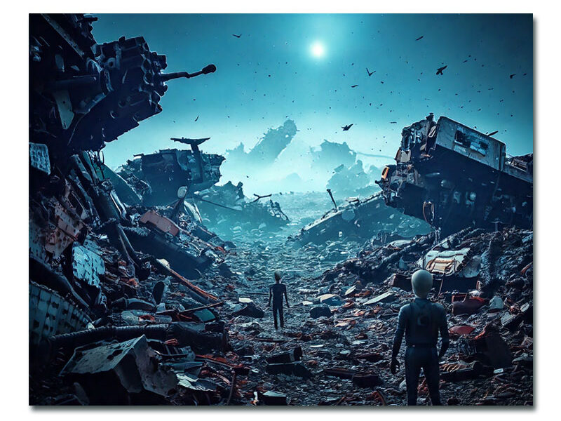 Wandbild – Junkyard