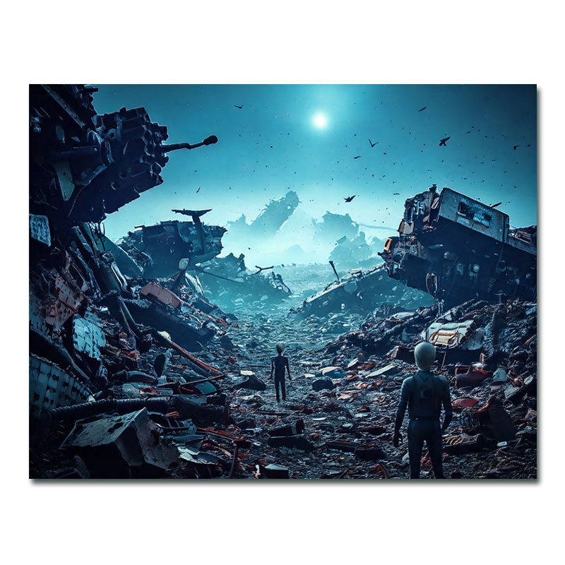 Wandbild Space Junkyard-I-00015-a