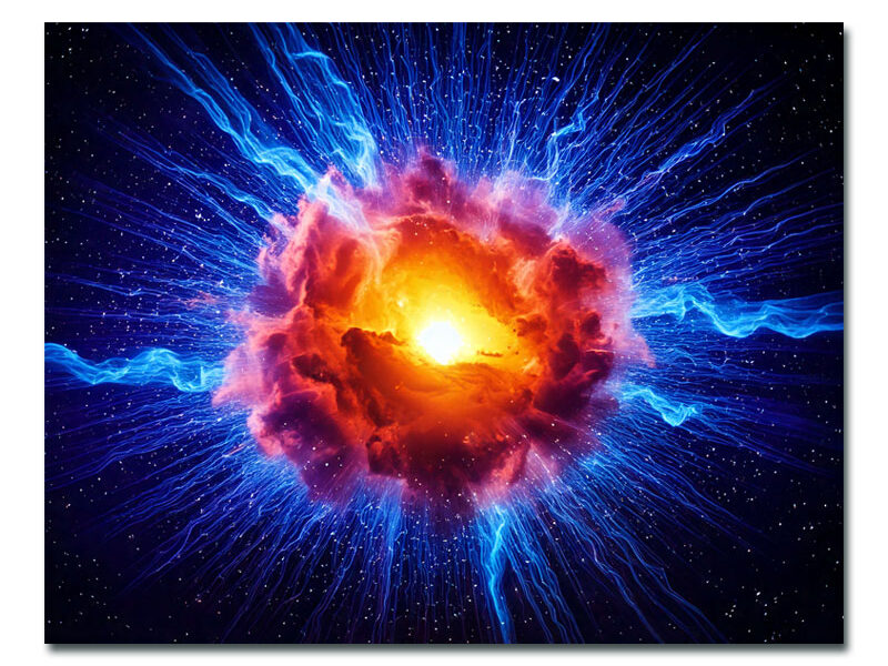 Wandbild – Sternenexplosion