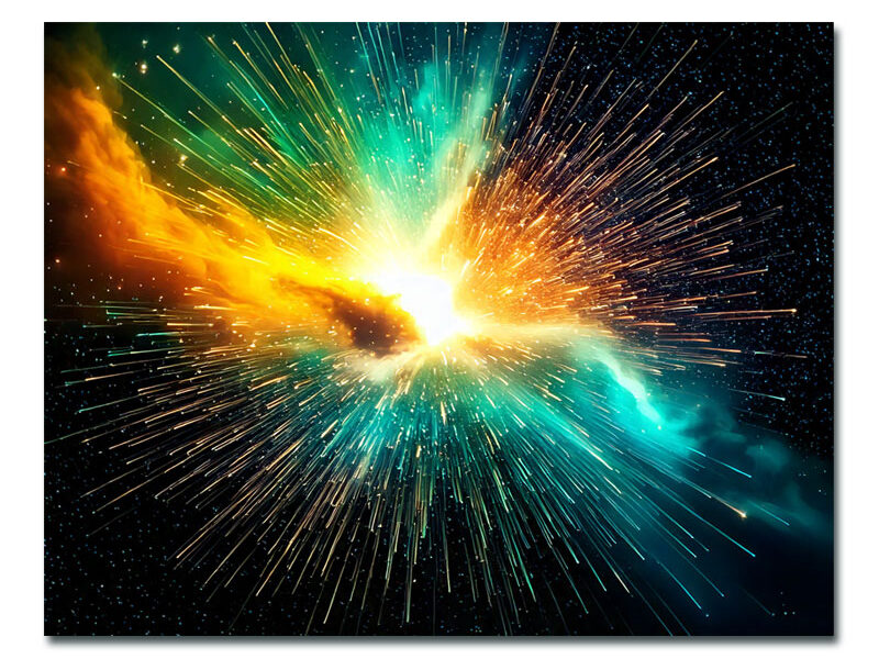 Wandbild – Sternenexplosion II